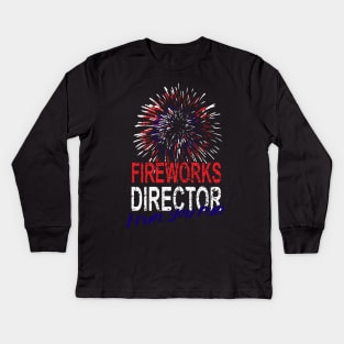 Fireworks director i run you run Kids Long Sleeve T-Shirt